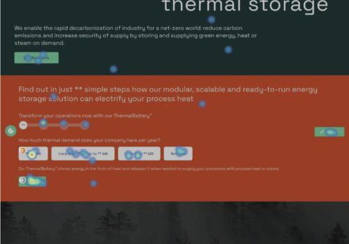 Heatmap Beispiel zur Optimierung des Nutzersflusses auf deiner Webseite